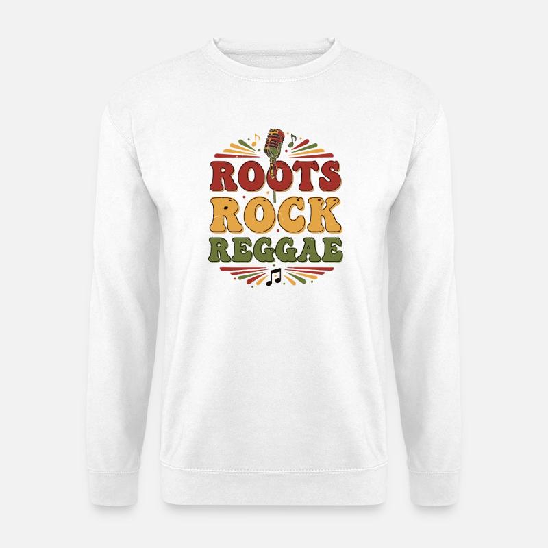 Roots Rock Reggae - Unisex Pullover - Weiß
