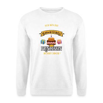 Footvolley Birthday Player Coach Geb Tort - Unisex Sweatshirt - white - Front