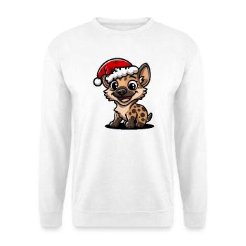 Hyena Christmas - Unisex Sweatshirt - white - Front