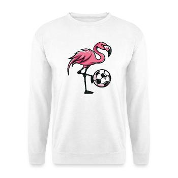 Flamingo Football Comic - Sweat-shirt Unisexe - blanc - Devant