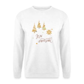Christmas Time - Unisex Pullover - Weiß - Vorne - Alina (178cm) & Michal (187cm)