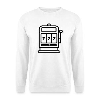 Casino Slot Machine - Unisex Sweatshirt - white - Front