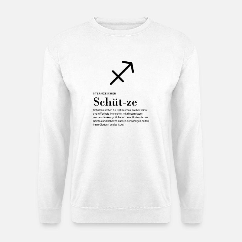 Sternzeichen Schütze - Unisex Pullover - Weiß