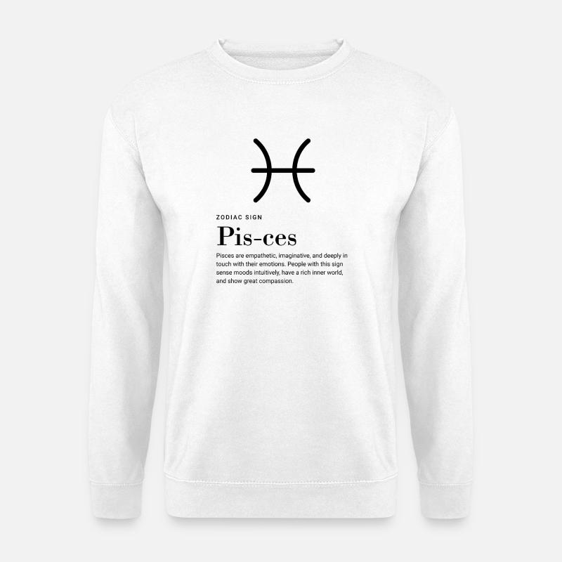 Pisces - Zodiac sign - Unisex Pullover - Weiß