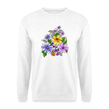 Flowers - Unisex Sweatshirt - white - Front