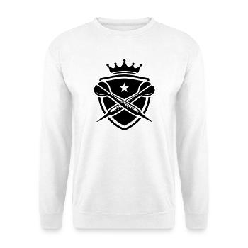 Blason de fléchettes Fléchettes - Sweat-shirt Unisexe - blanc - Devant