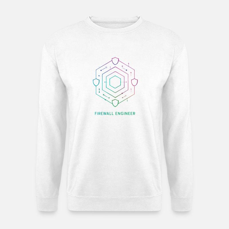 Firewall Engineer - Cybersecurity - Unisex Sweatshirt - white