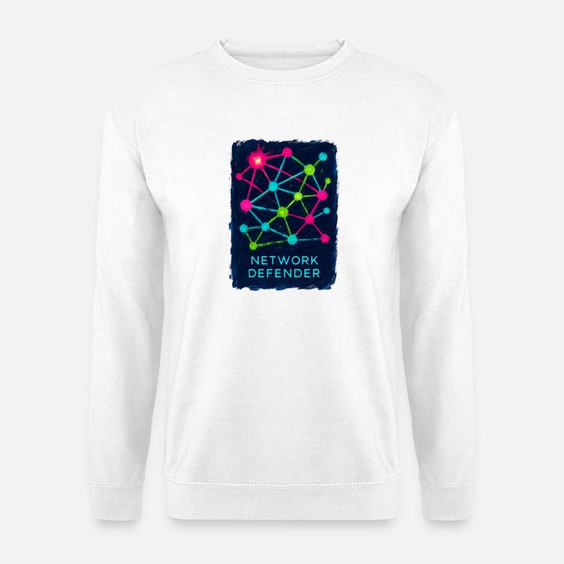 Network and Cyber Security Defender - Unisex Sweatshirt - white