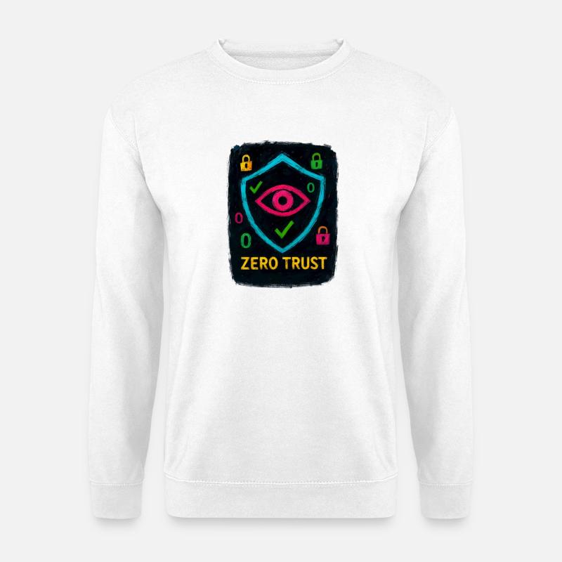 Cybersicherheit: Zero Trust - Unisex Pullover - Weiß