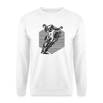 Modernes Handball Artwork fuer Frauen - Unisex Pullover - Weiß - Vorne