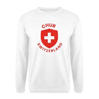 Chur Switzerland Shield Design - Unisex Sweatshirt - white - Front