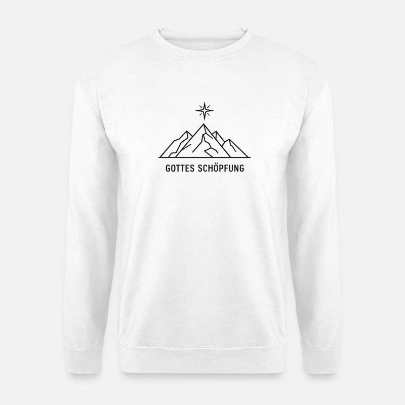 Gottes Schöpfung Bergstern - Unisex Pullover - Weiß