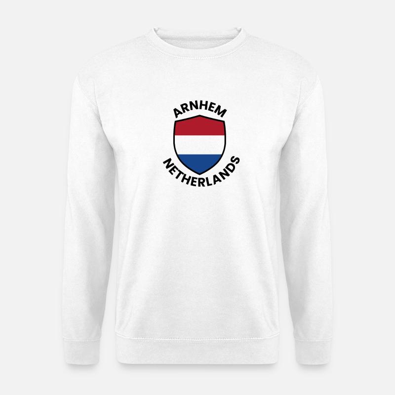 Arnheimer Schild Niederlande - Unisex Pullover - Weiß