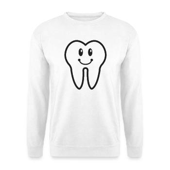 Lächelzahn - Unisex Pullover - Weiß - Vorne