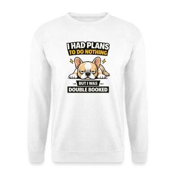 Double Booked Bulldog Do Nothing Tee - Unisex Sweatshirt - white - Front