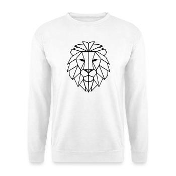 Lion Polygon - Unisex Sweatshirt - white - Front