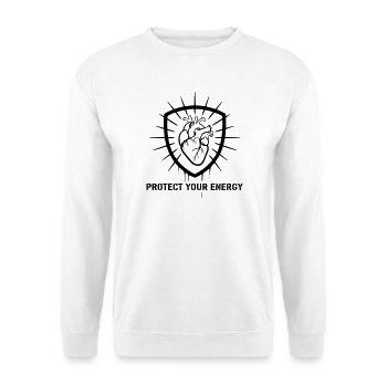 Strong Protect Your Energy Shield - Unisex Sweatshirt - white - Front