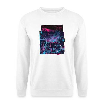Techno Vintage - Unisex Sweatshirt - white - Front