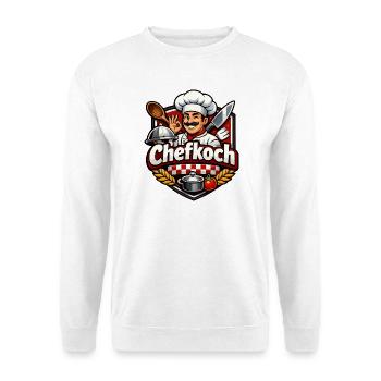 Chefkoch Cartoon Motiv Küchenheld - Unisex Pullover - Weiß - Vorne