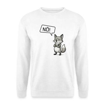 Nope! Fuchs – Clever stubborn person says no - Unisex Sweatshirt - white - Front