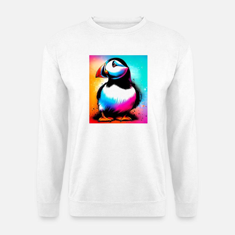 Papageitaucher - Unisex Pullover - Weiß
