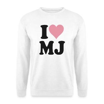 I Love Heart Minimalist Design - Unisex Sweatshirt - white - Front
