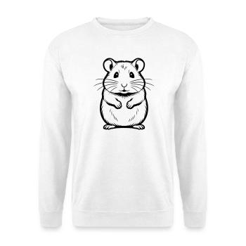 Hamster - Unisex Pullover - Weiß - Vorne