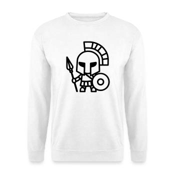 Spartanisch - Unisex Pullover - Weiß - Vorne