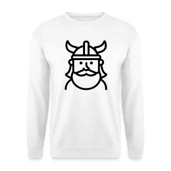 Wikinger - Unisex Pullover - Weiß - Vorne