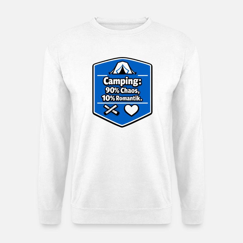 Motorhome camping camping - Unisex Sweatshirt - white