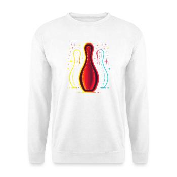 Vintage Bowling - Sweat-shirt Unisexe - blanc - Devant