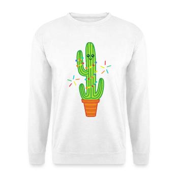 Cute Comic Cactus Green - Unisex Sweatshirt - white - Front