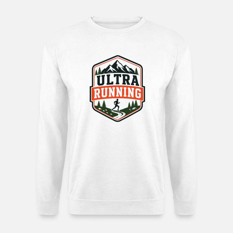Ultra Running Trail Runner Shield - Unisex Sweatshirt - white