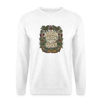 Babylon Detox Reggae Garden - Unisex Pullover - Weiß - Vorne