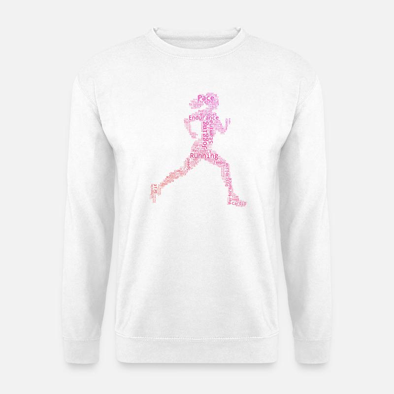 Geschenkidee für eine Running mit Running - Unisex Pullover - Weiß