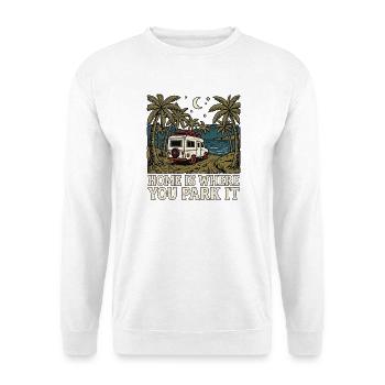 Nature Camping - Unisex Pullover - Weiß - Vorne