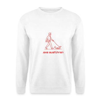 Exe ausführen Informatik Programming Geschenk - Unisex Pullover - Weiß - Vorne