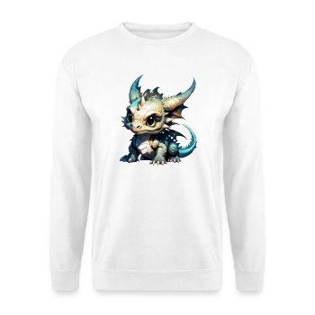 Little Cute Baby Dragon Baby Dragon - Unisex Sweatshirt - white - Front