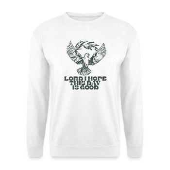 Hope Dove avec Rameau d’Olivier - Sweat-shirt Unisexe - blanc - Devant