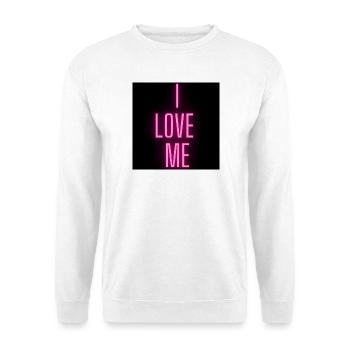 Ich liebe mich Neon-Design - Unisex Pullover - Weiß - Vorne