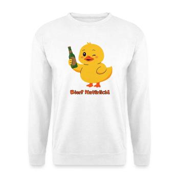 Ente Bier Natuerlich - Unisex Pullover - Weiß - Vorne