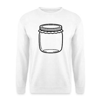 Jam Jar Gliederung - Unisex Pullover - Weiß - Vorne
