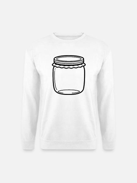 Jam Jar Gliederung - Unisex Pullover - Weiß