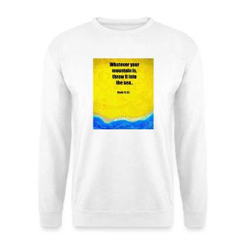Finde Jesus von Eunice Ahiale - Unisex Pullover - Weiß - Vorne