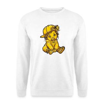 Fille Mädchen Bébé - Sweat-shirt Unisexe - blanc - Devant