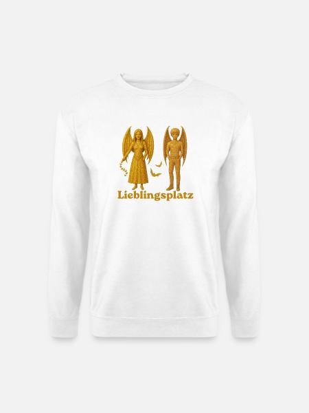 Lieblingsplatz Vampir-Dämonen - Unisex Pullover - Weiß