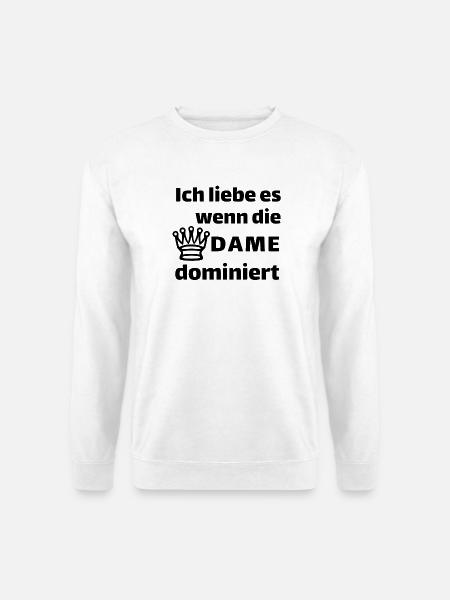 Schach_Dame - Unisex Pullover - Weiß