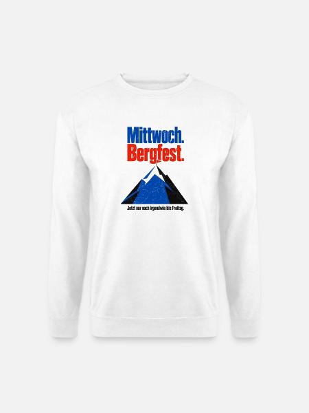 Kann doch nicht sein dass erst Mittwoch ist! - Unisex Pullover - Weiß