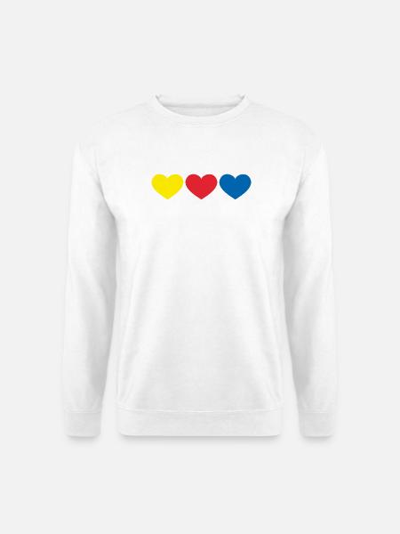 DIF_heart - Unisex Pullover - Weiß