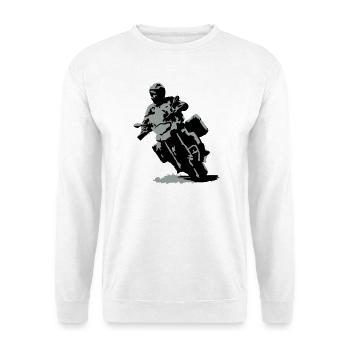 Reiseenduro klein - Unisex Pullover - Weiß - Vorne